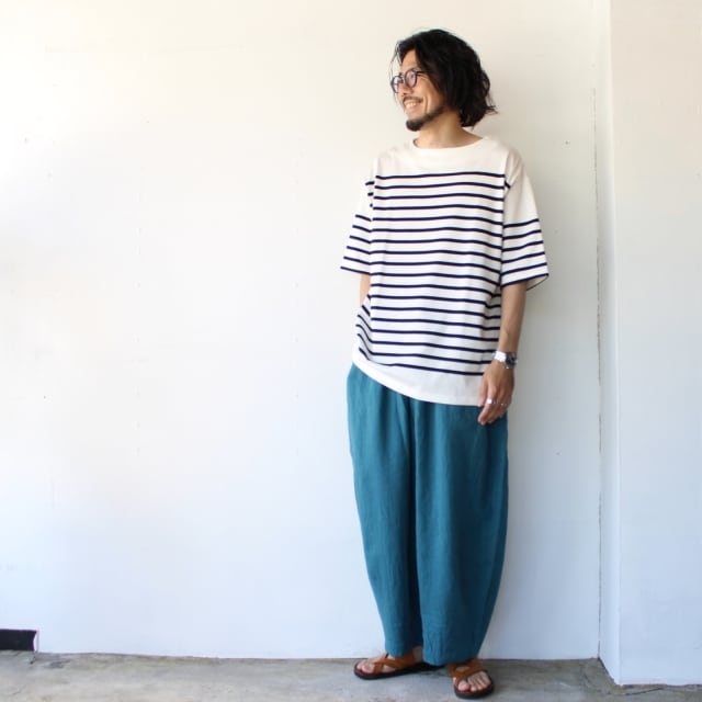 HARVESTY French linen easy circus pants フレンチリネンイージー