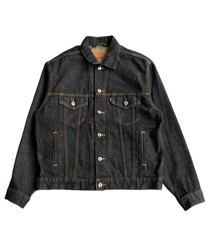 Vintage 00s M Levis black denim jacket -70507-