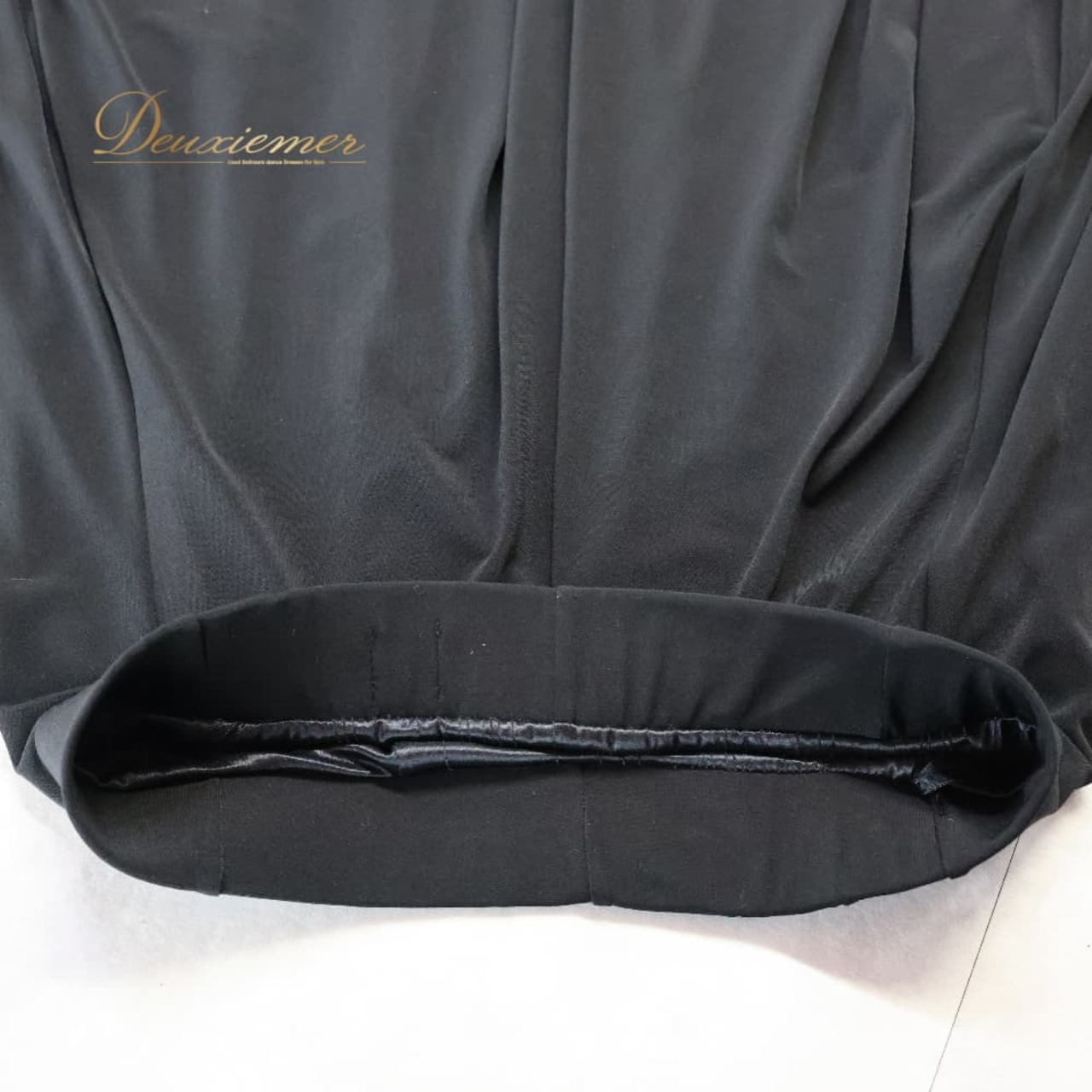 社交ダンス 衣装 スカート ブラック系 Muse 黒 無地 シンプル 練習 レッスン フリル 上品 伸縮 ストレッチ 透け感 かわいい ダンス衣装 イベント ステージ パーティー おしゃれ オールブラック