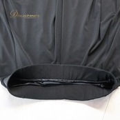 社交ダンス 衣装 スカート ブラック系 Muse 黒 無地 シンプル 練習 レッスン フリル 上品 伸縮 ストレッチ 透け感 かわいい ダンス衣装 イベント ステージ パーティー おしゃれ オールブラック