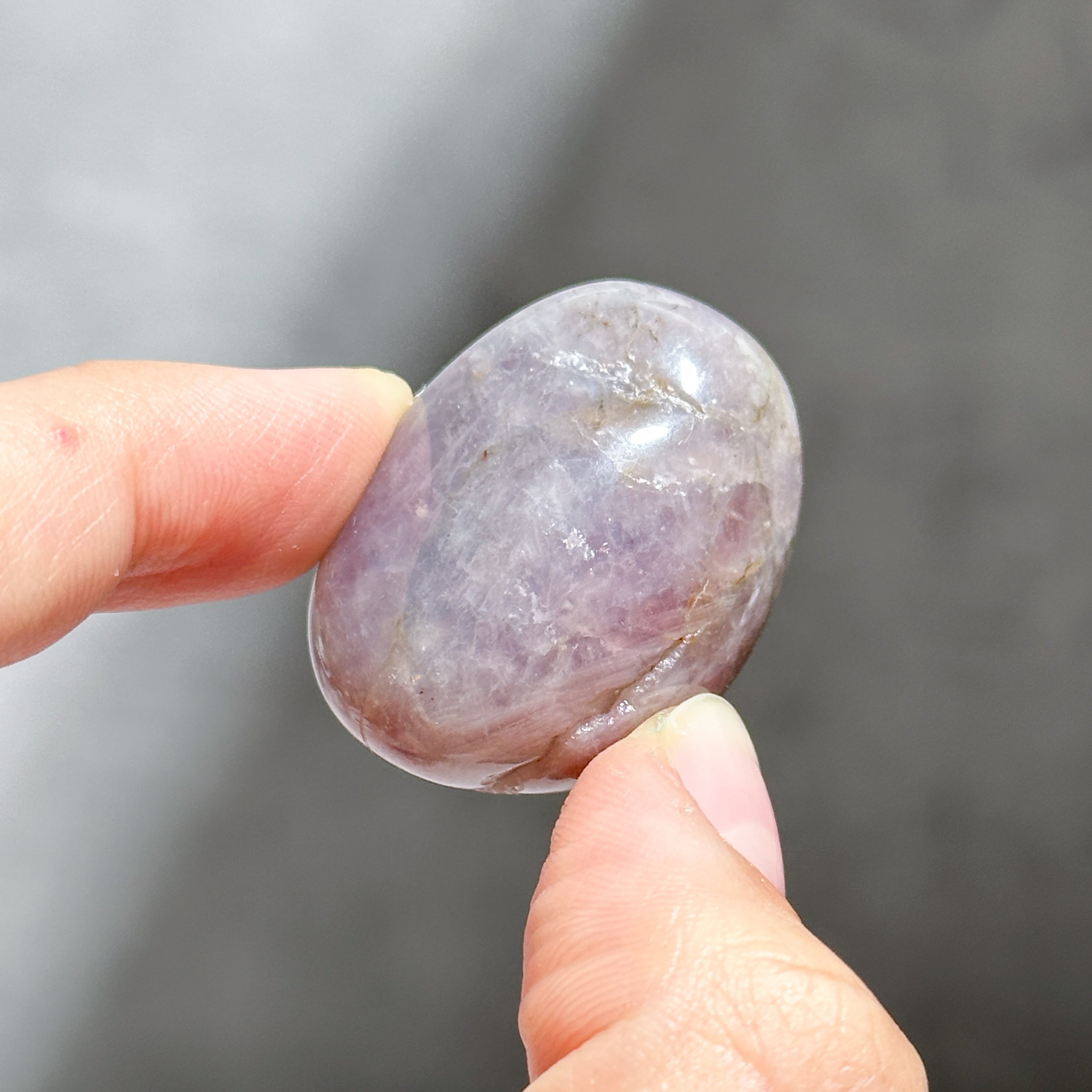 パープルローズクォーツ パームストーン51◇Purple Rose Quartz