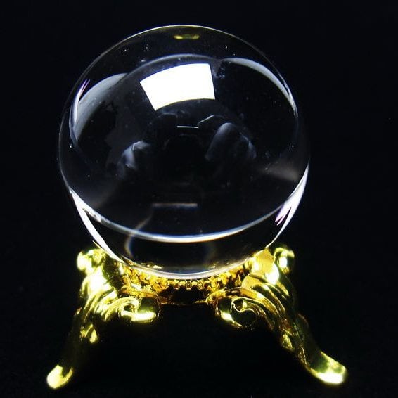 水晶 丸玉 ブラジル産 20mm 一点物 141-6359