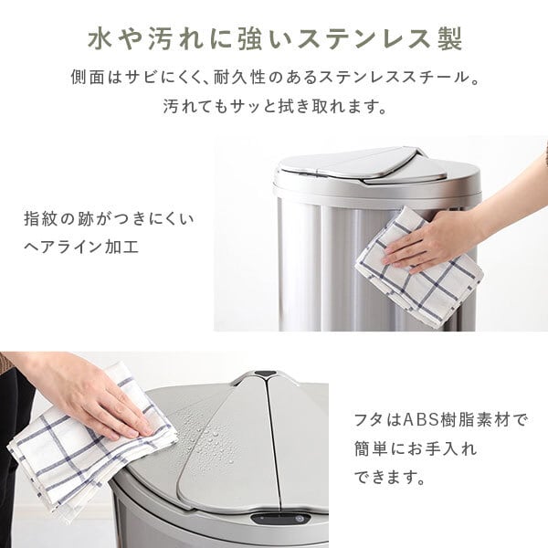 ごみ箱 屋内用ゴミ箱 48L 業務用ダストボックス ブラック色 Bunbetuダスト