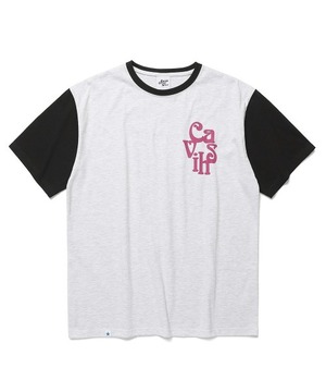 [CAVISH] UNIVERSE LOGO SS TEE LIGHT GREY(CV2DMUT512A)