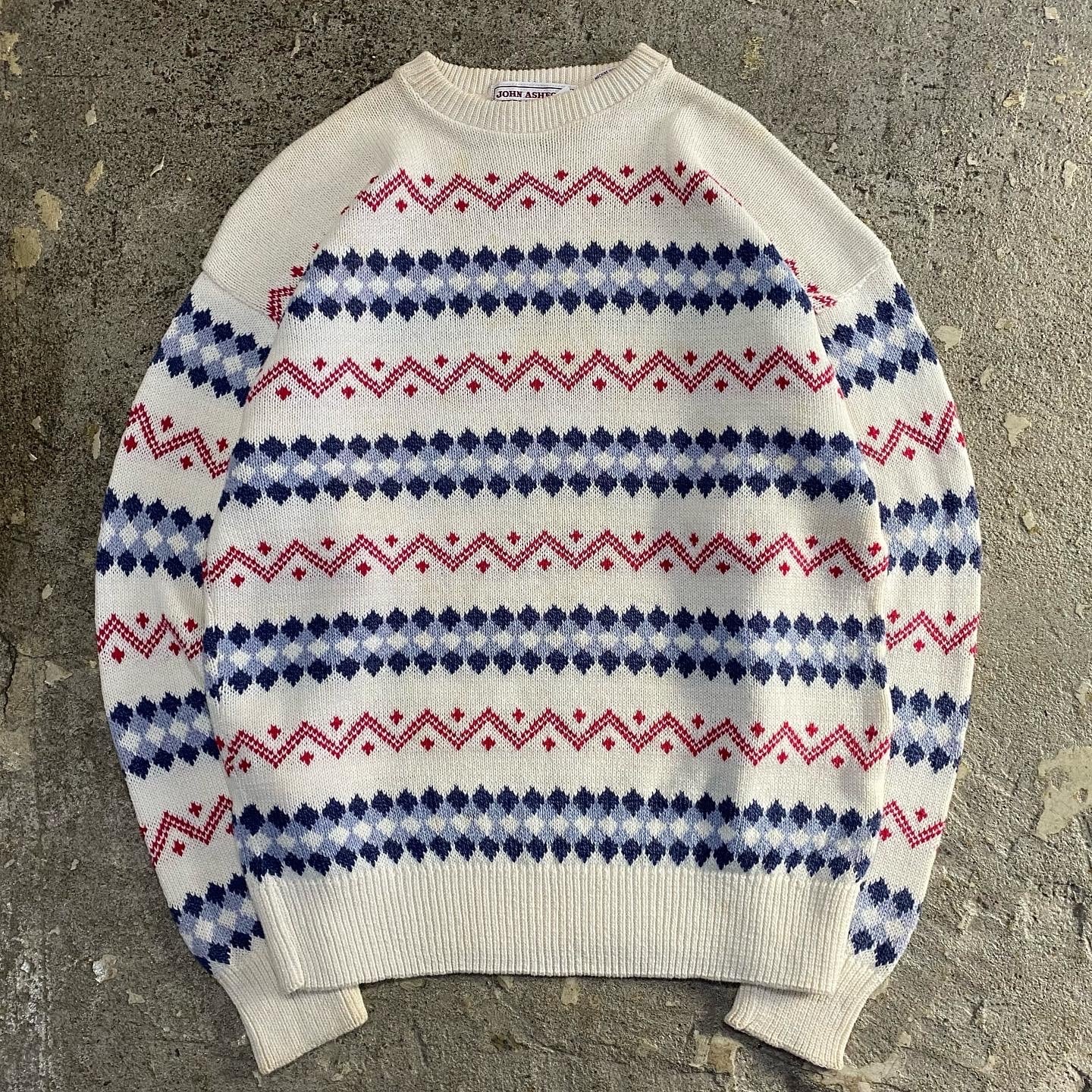 90s JOHN ASHFORD cotton knit【仙台店】