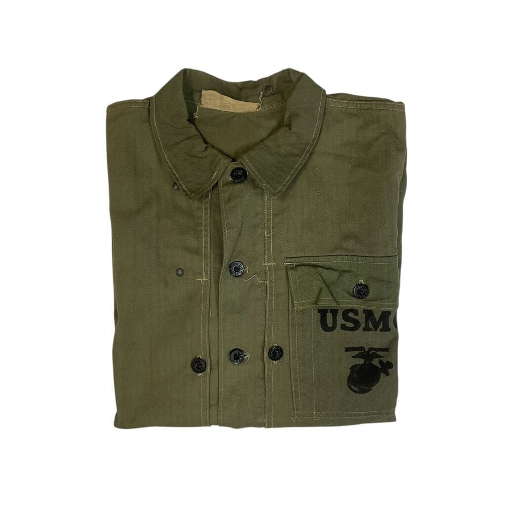 40s USMC P-44 HBT JACKET ボロ サイズ実寸M 40s Vintage『USMC』P-44 HBT Jacket | DaC