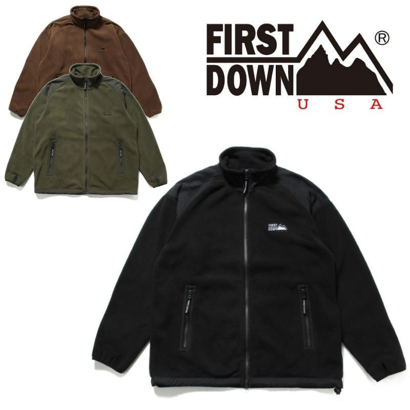 FIRST DOWN ファーストダウン MICRO FLEECE STAND JACKET フリースジャケット アウター メンズ レディース ユニセックス 秋冬 防寒 ファーストダウン FIRST DOWN MICRO FLEECE STAND JACKET フリース