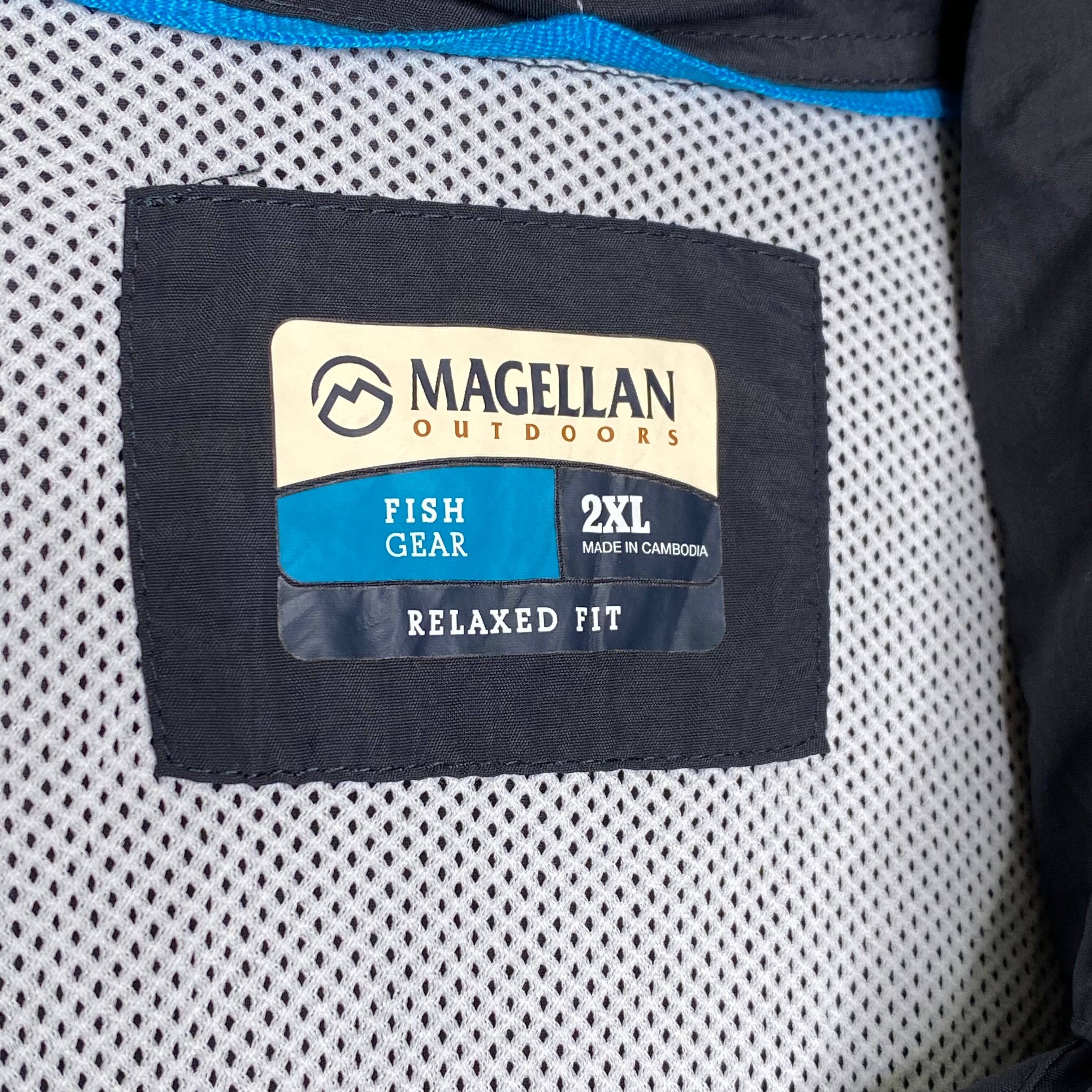 MAGELLAN フィッシングシャツ 2XL 刺繍ブランドロゴ 2ポケット | 古着