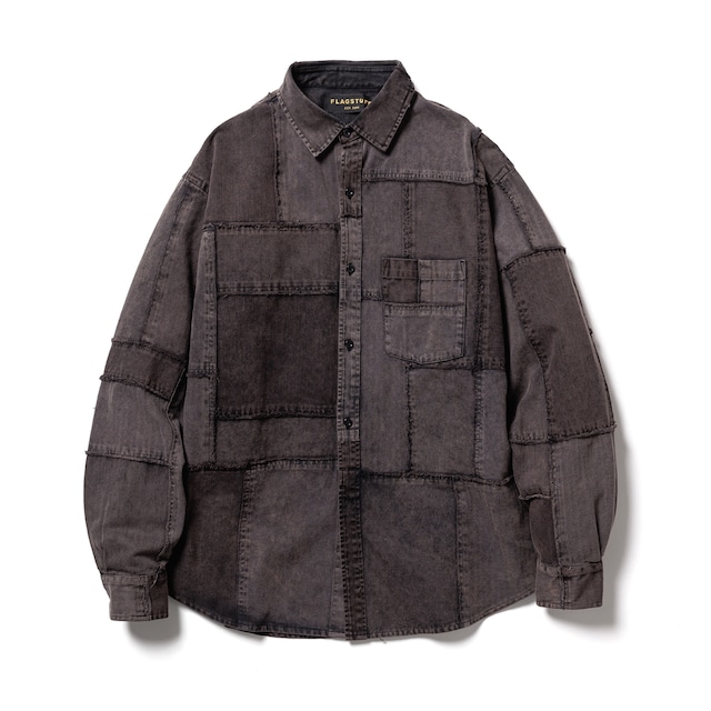 F-LAGSTUF-F BORO PATCHWORK SHIRTS (BLACK)