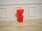 カラフルプラスチック ドイツのベア 赤いつぶつぶタイプ(目なし) 画像1