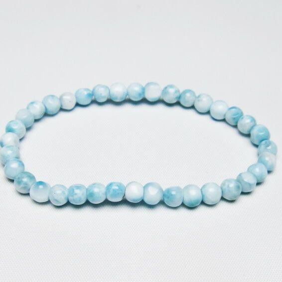 ラリマー ブレスレット 5mm 一点物 メール便可 [M便 1/10] 111-47969