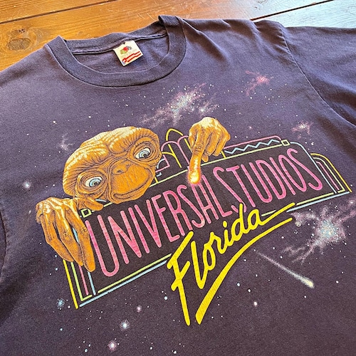 90's  UNIVERSAL  STUDIOS  Flolida 〝 E.T. RIDE 〟 official  T-Shirt