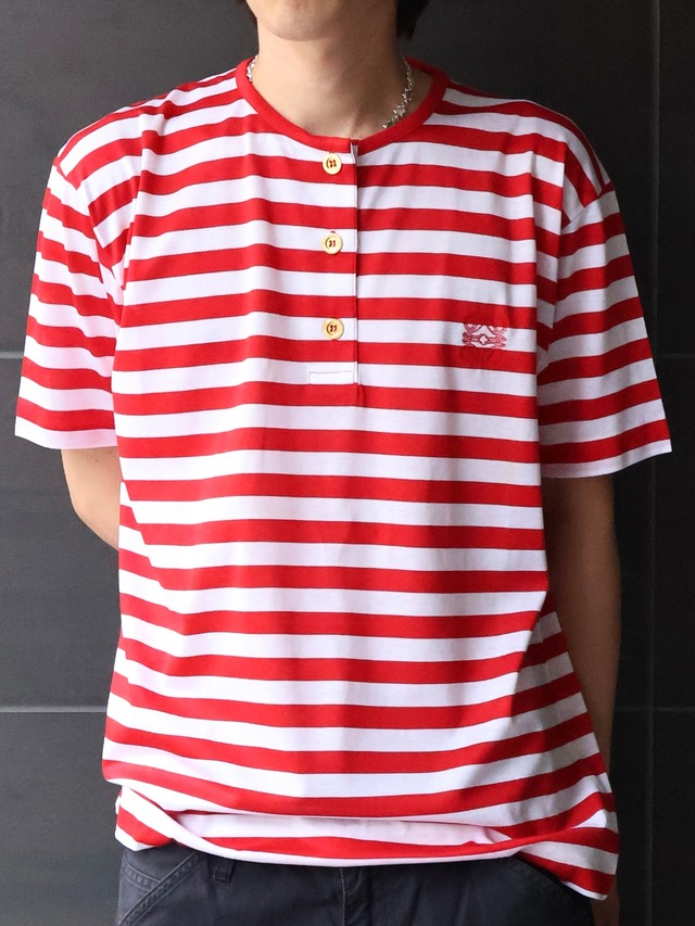 【loewe】border henley neck top