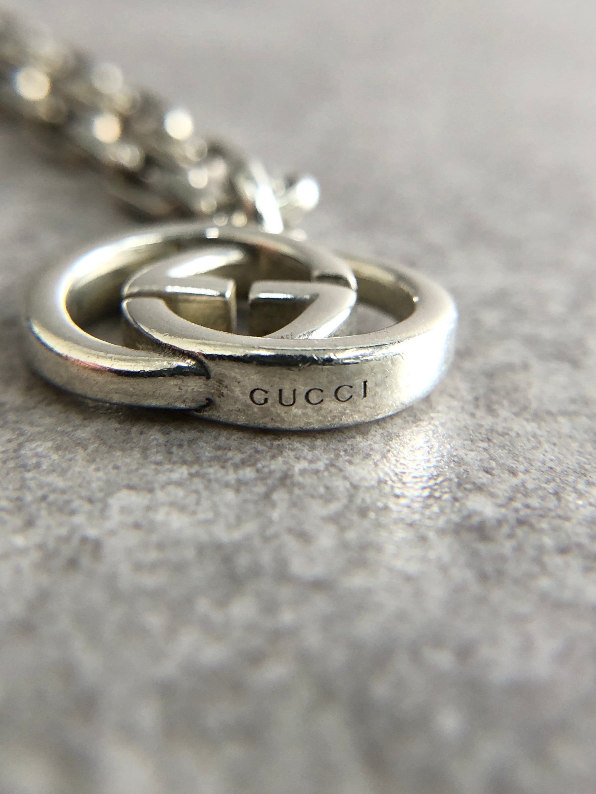 GUCCI グッチ ブレスレット シルバー インターロッキングG 925 vintage