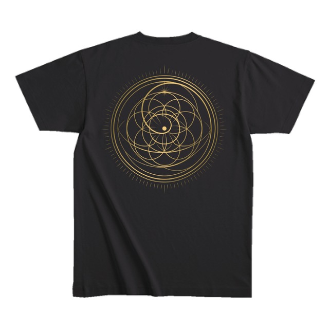 Roots7 Sacred Geometry Tシャツ（黒）