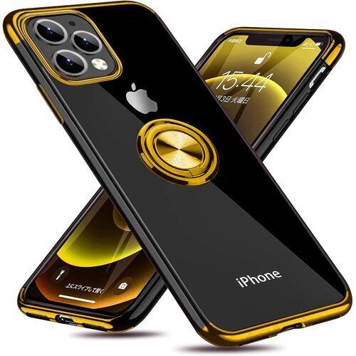 新品》 iPhone 13 Pro Max ケース リング付き クリア 耐衝撃 スタンド