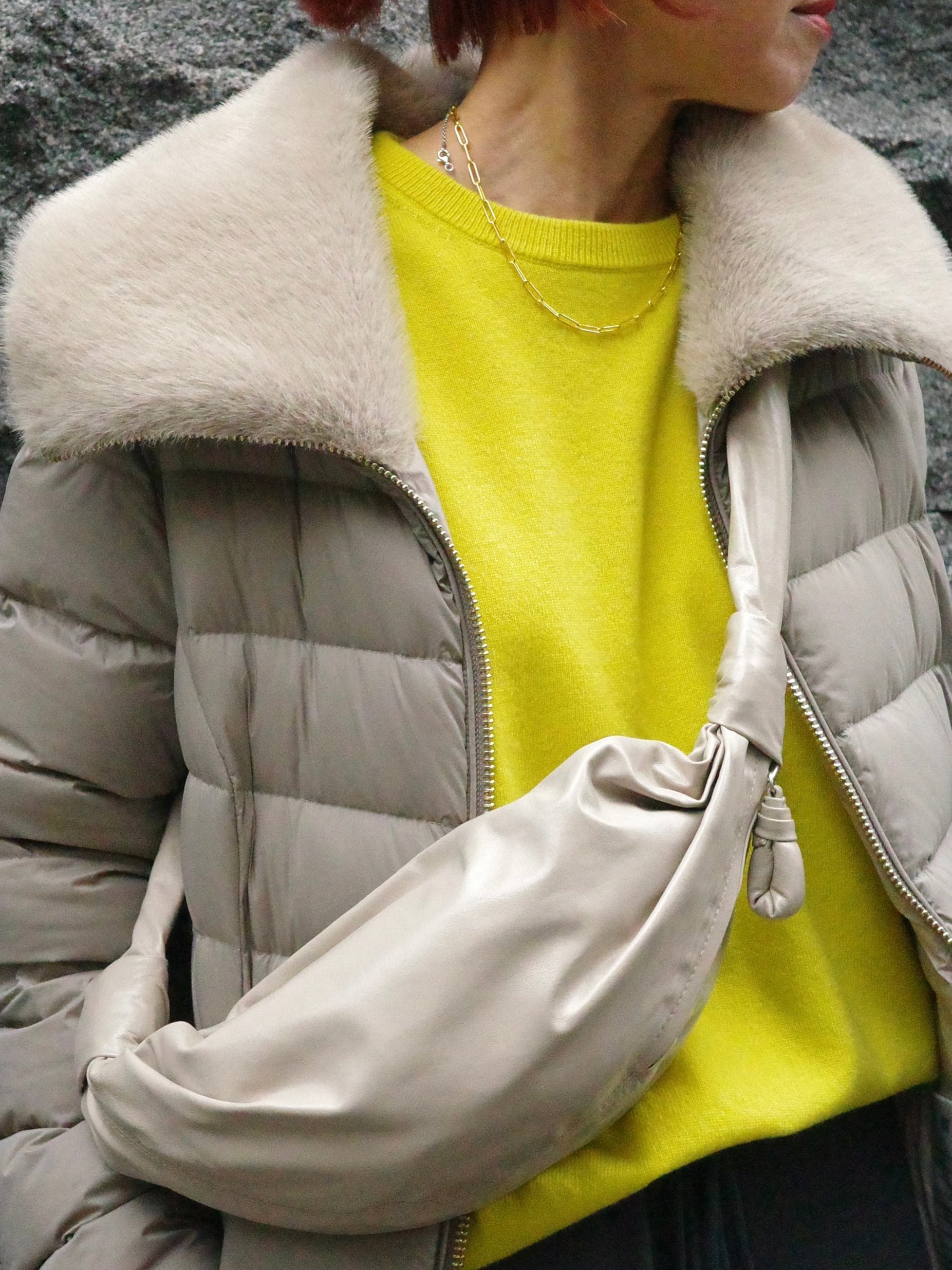 DUNO / MELROSE ファーネック ロング ダウンコート | LA VILLA ROUGE