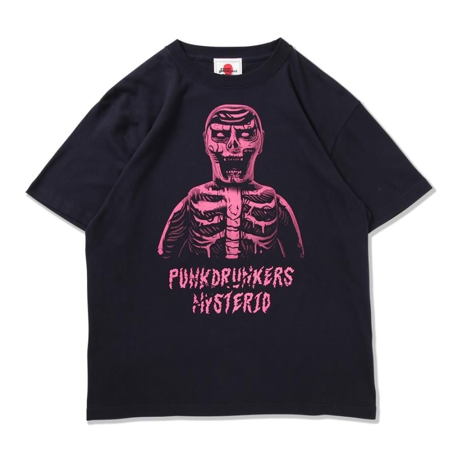 【極美品】パンクドランカーズ ワークシャツベスト 運命共同体 あいつ 灰 M PUNKDRUNKERS x Mysterio 】スカルアイツTEE パンクドランカーズ