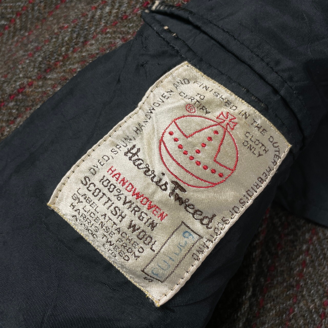 60年代 HARRIS TWEED ハリスツイード ウールテーラードジャケット 