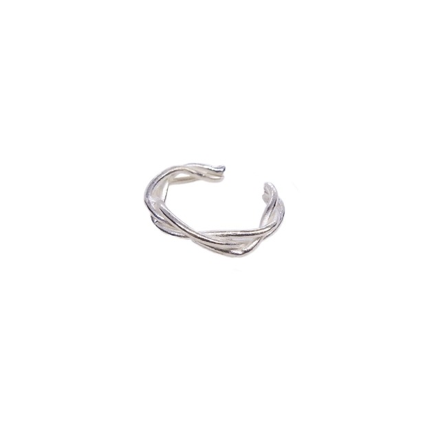 Ear cuff ' knitted thin ring'