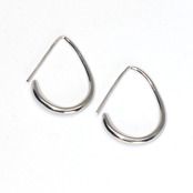 シンプル！美しいデザイン！ シルバー シンプル ドロップ ピアス simple silver series mm1052