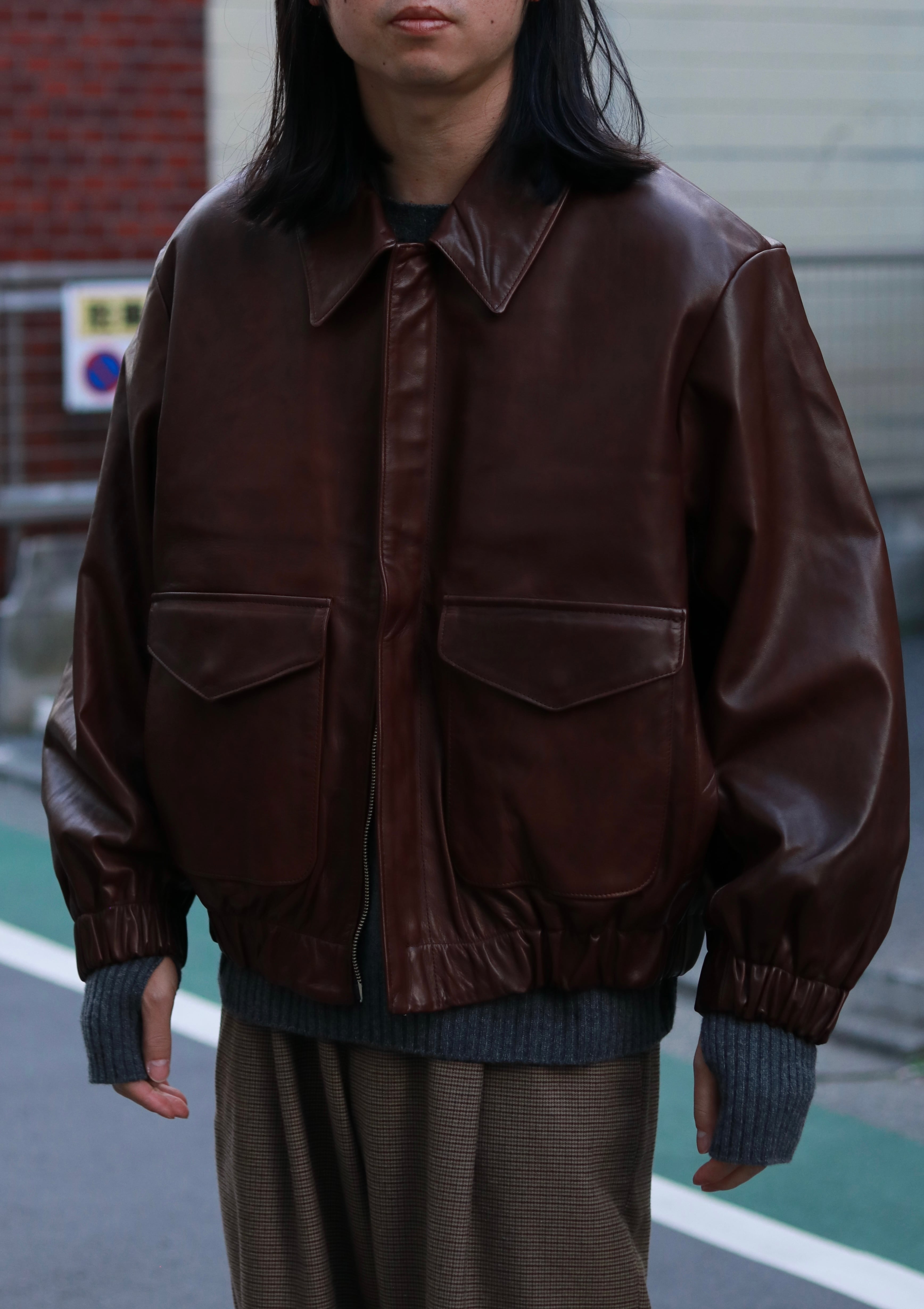 superNova. Leather flight jacket - Horsehide/Brown | novastore