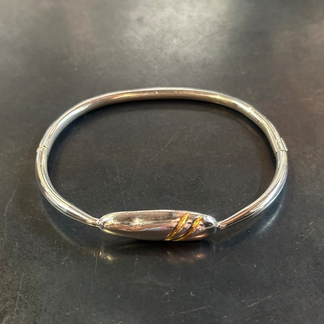 SILVER925 LINE OVAL DESIGN BRACELET/シルバー/ブレスレット 