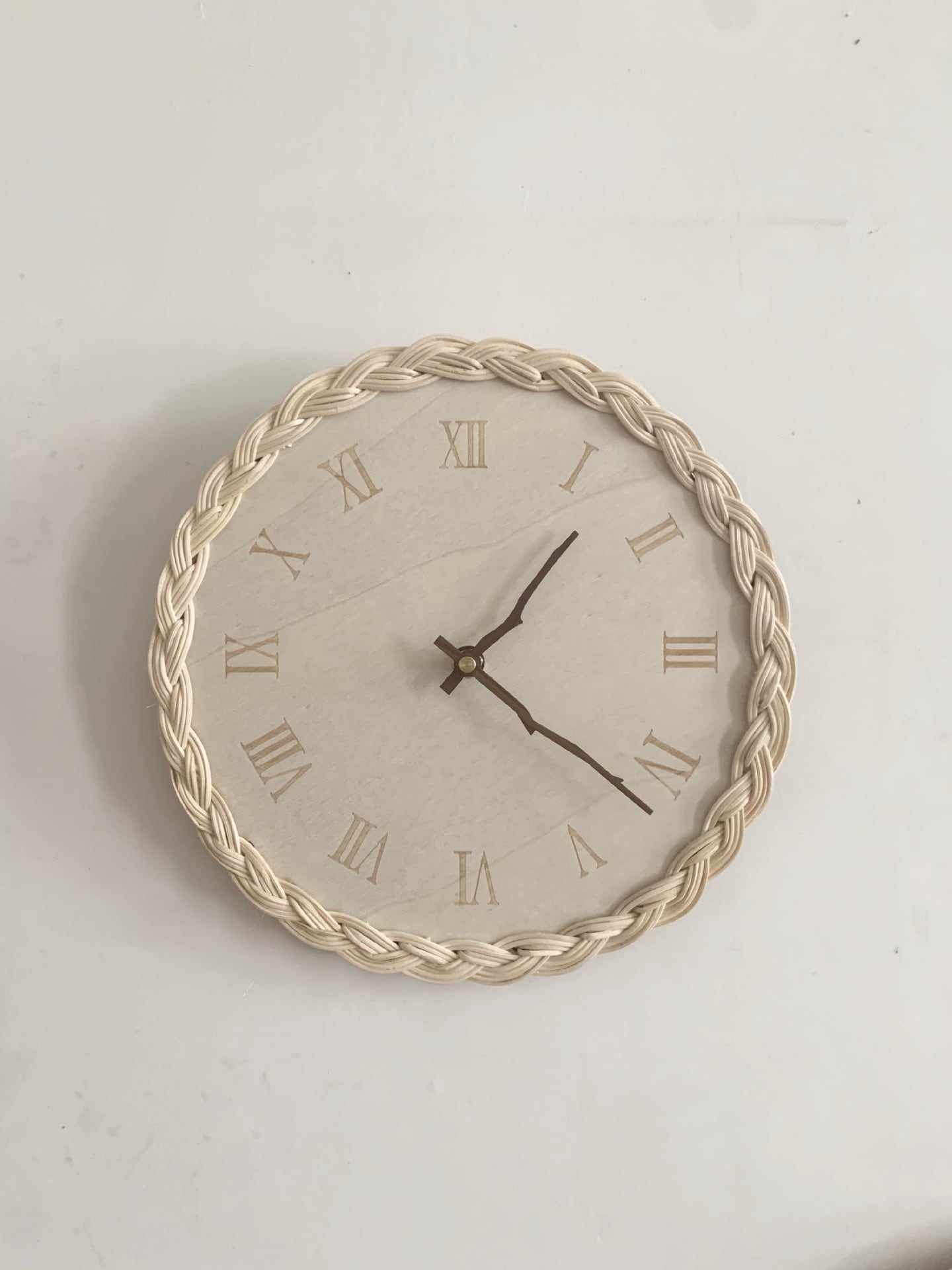 韓国風ラタン円形 壁掛け時計[panm064] | panem