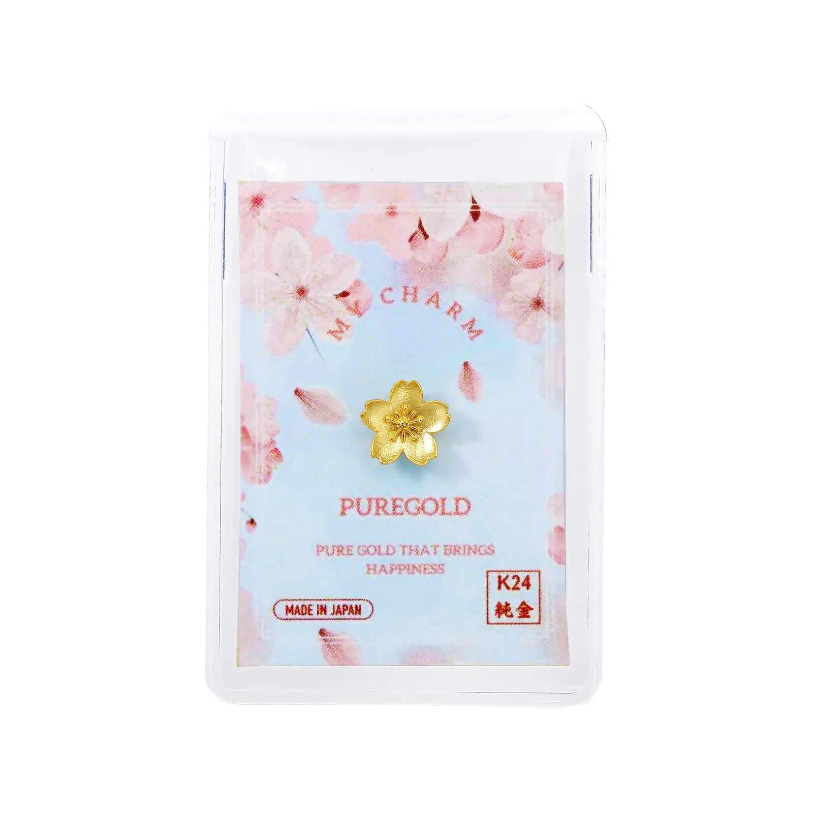 純金『桜の花びら』モチーフ 約1g 指先サイズの芸術品 JUNGOLD