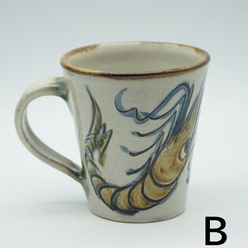 魚紋マグカップ【金城陶器秀陶房】 | 沖縄の工芸品うぃーりきさん