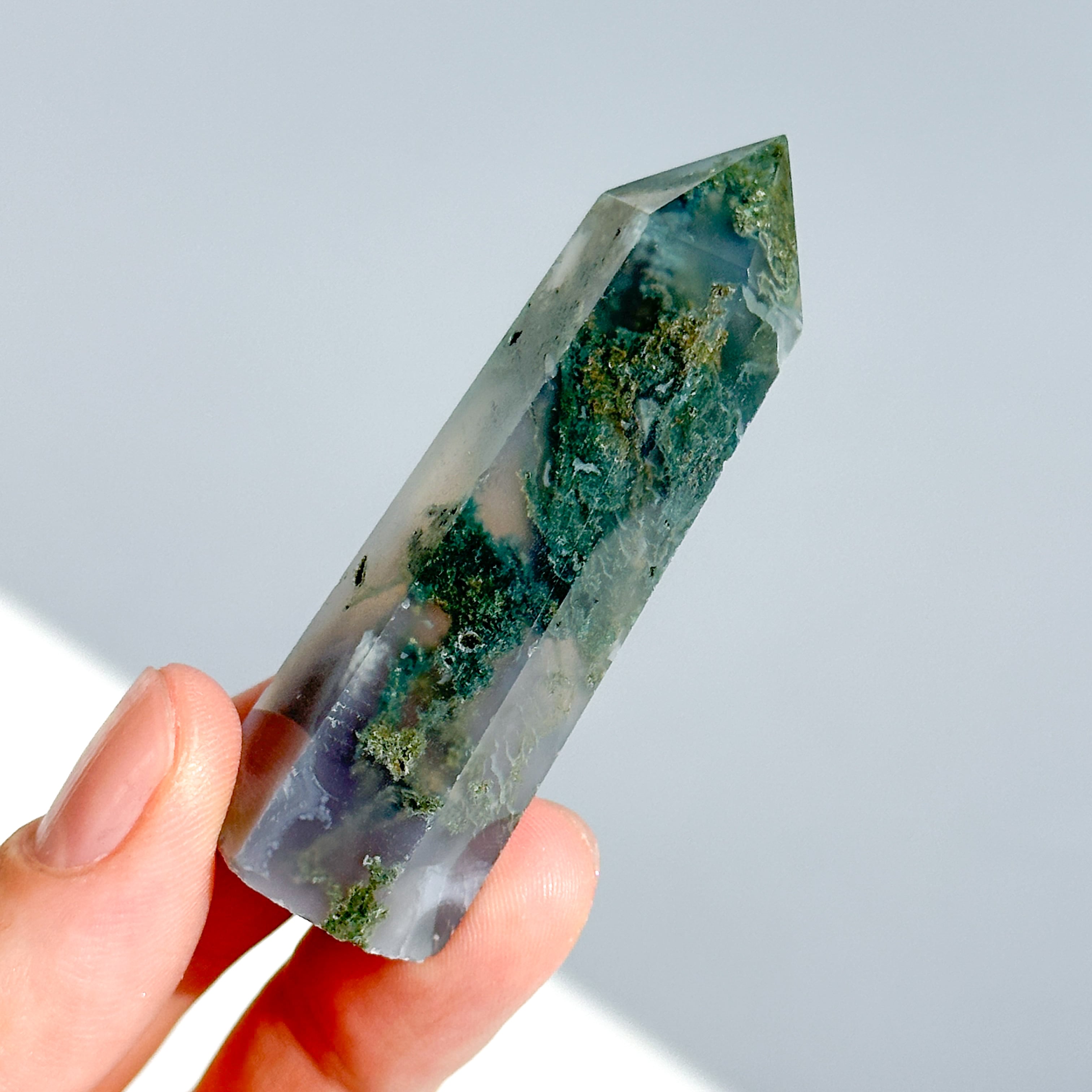 モスアゲート タワー12◇ Moss Agate ◇天然石・鉱物・パワーストーン
