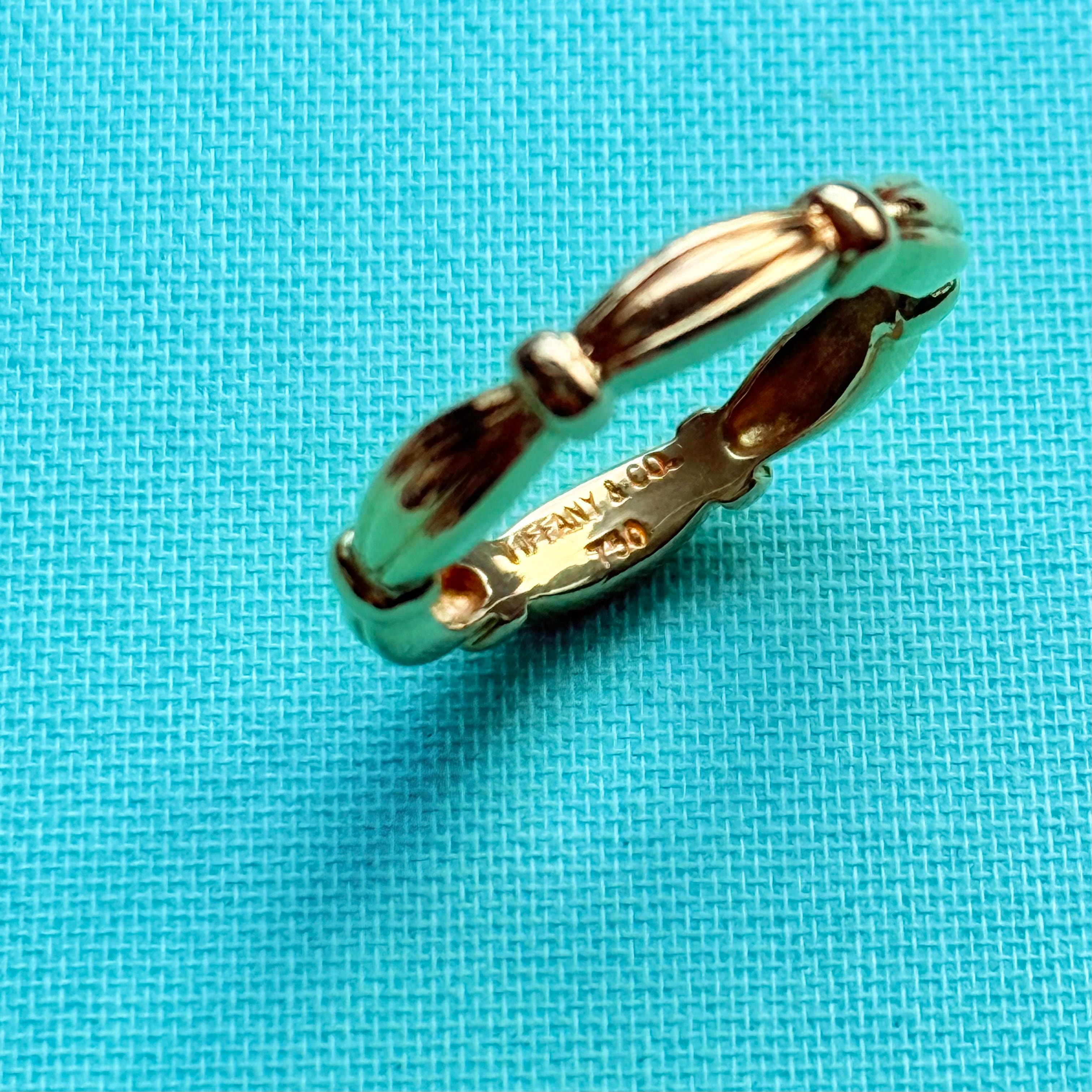 vintage tiffany ヴィンテージティファニーsignature ring 18k gold 13
