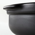 直火専用 宴 ﾎﾜｲﾄ/ﾌﾞﾗｯｸ 8号 鍋  2〜3人用 美濃焼 日本製 おしゃれ