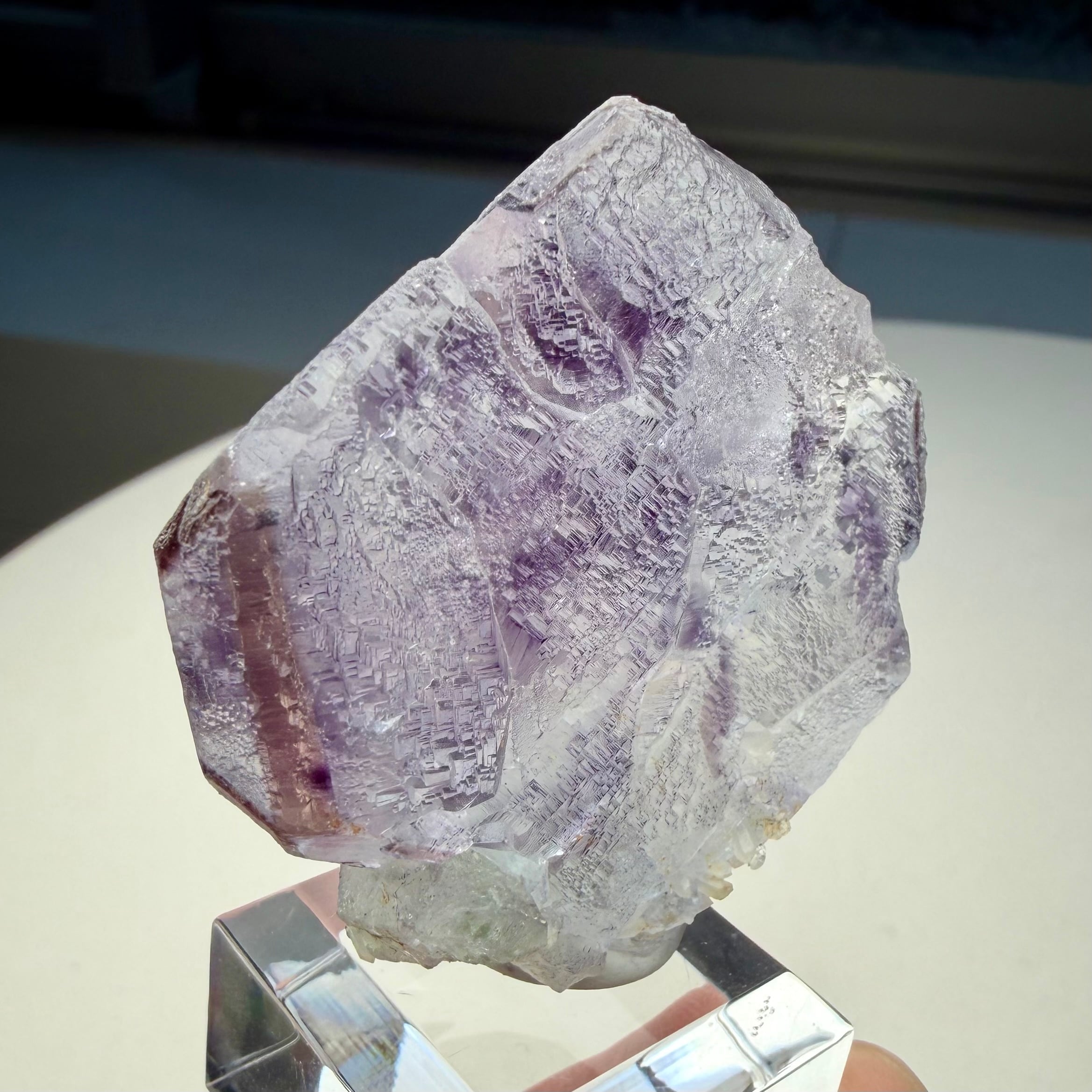 フローライト　スピネル式　双晶　エロンゴ　ナミビア　鉱物標本　原石 ナミビア エロンゴ産 フローライト（スピネル式双晶）の原石 No.21