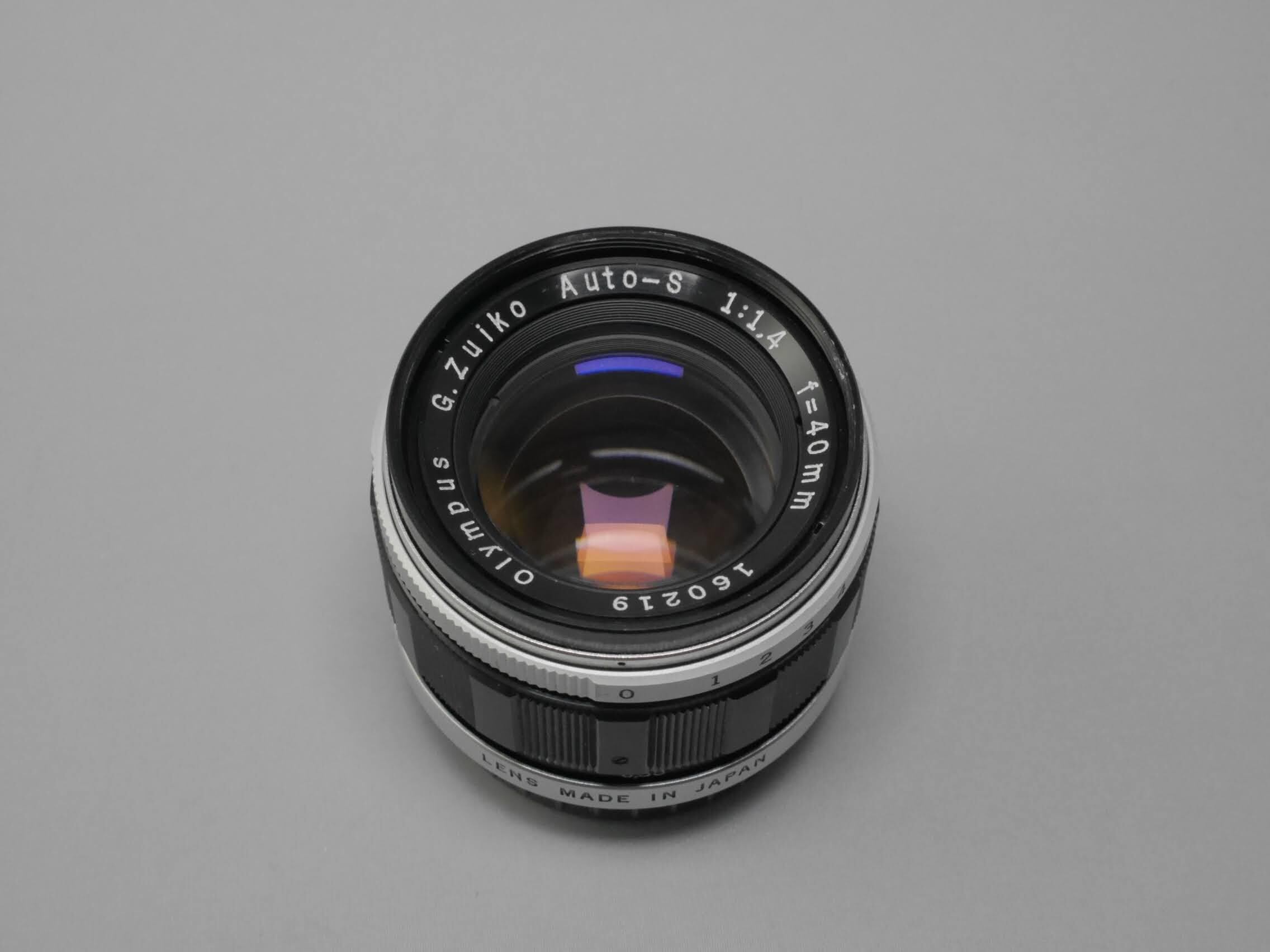 OLYMPUS PEN-F用 G.Zuiko 40mm F1.4 TTLナンバー【中古良品 整備済み