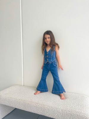 【即納/送料無料】twin collective / Farrah Flare Jean - Western Blue