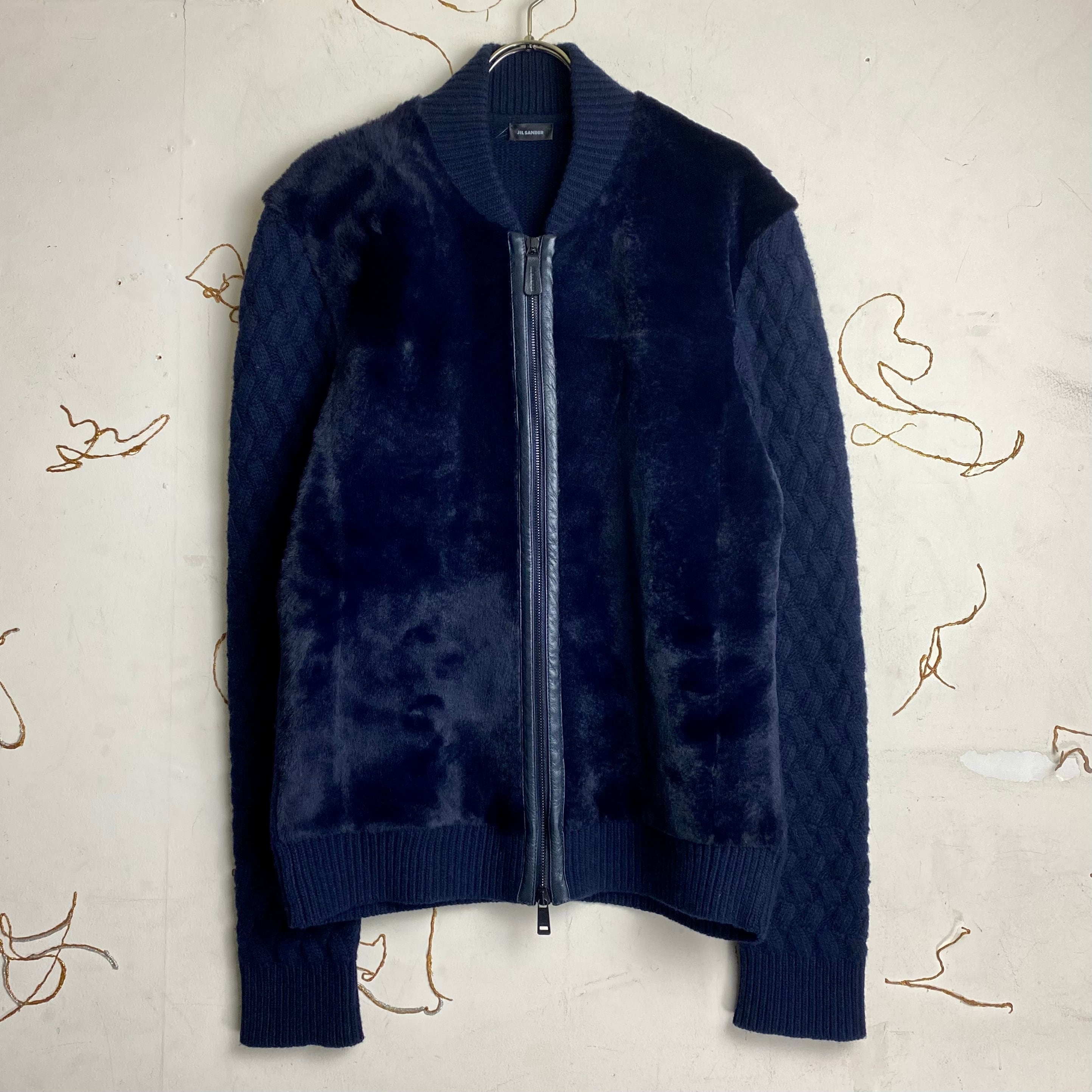 JIL SANDER fur switching drivers knit | NOIR ONLINE