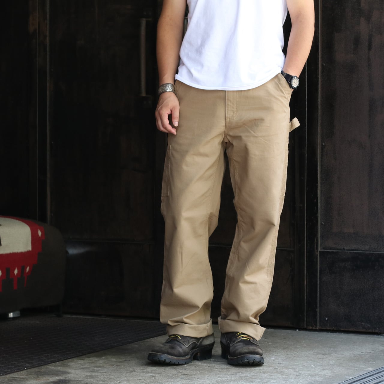 Carhartt カーハート #B151 キャンバスワークパンツ CANVAS UTILITY WORK PANT ワークパンツ Dark Khaki  | MAVAZI マバジ powered by BASE