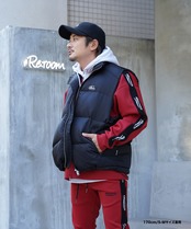 【#Re:room】NYLON COLOR PUFF VEST［REJ108］