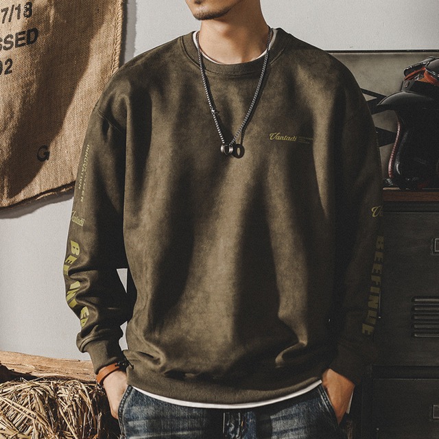 Sleeve logo vintage sweat ( 4color )