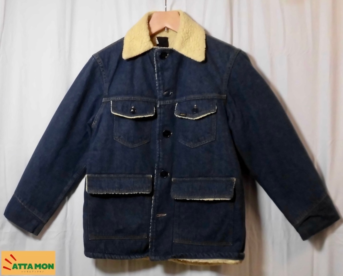 海外品60s70sROEBUCKS ボアデニムジャケット 古着 | ATTA MON