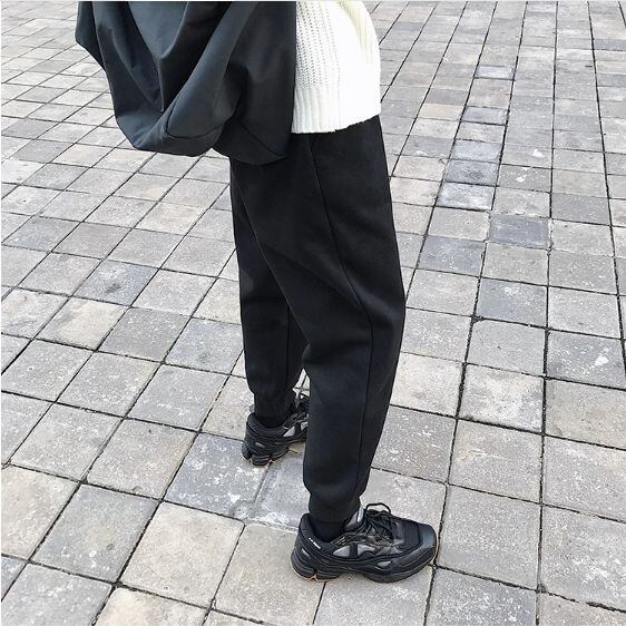 全2色 スウェット ジャージ パンツ 無地 ウエストゴム カジュアル