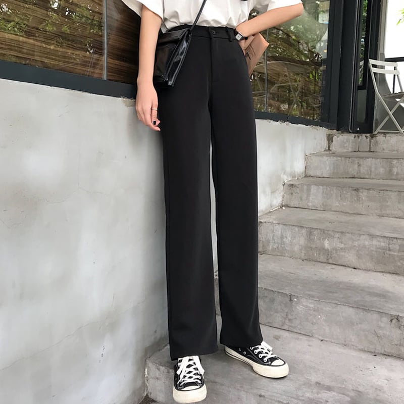 パンツ オータムルーズウィンター薄手ハイウェスト 秋物 冬物 試着室8267250013