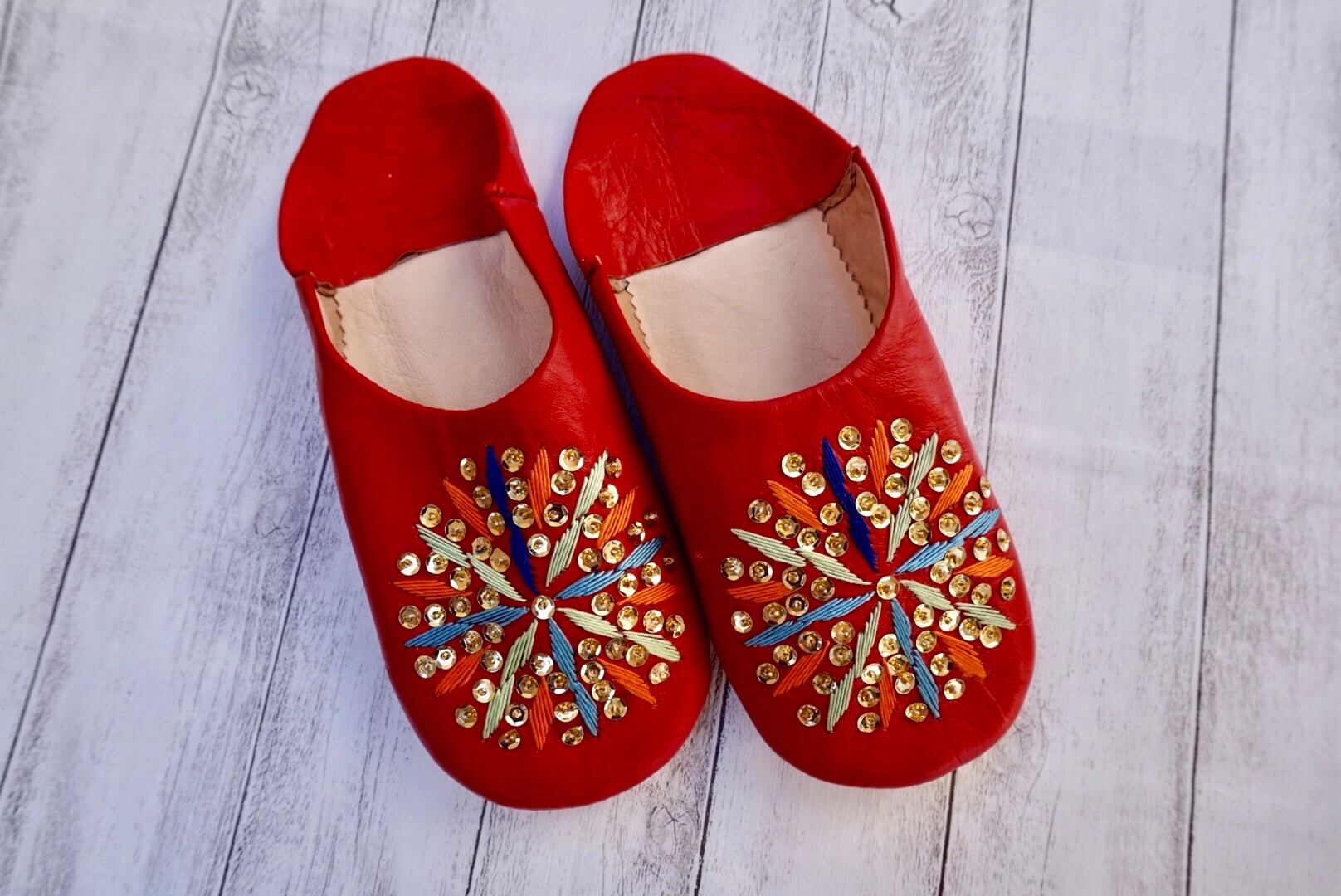 モロッコキラキラタトリーズバブーシュ