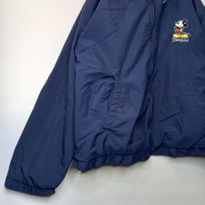 ミッキー.inc　ディズニー　ナイロンジャケット　パーカー　刺繍ロゴ　S