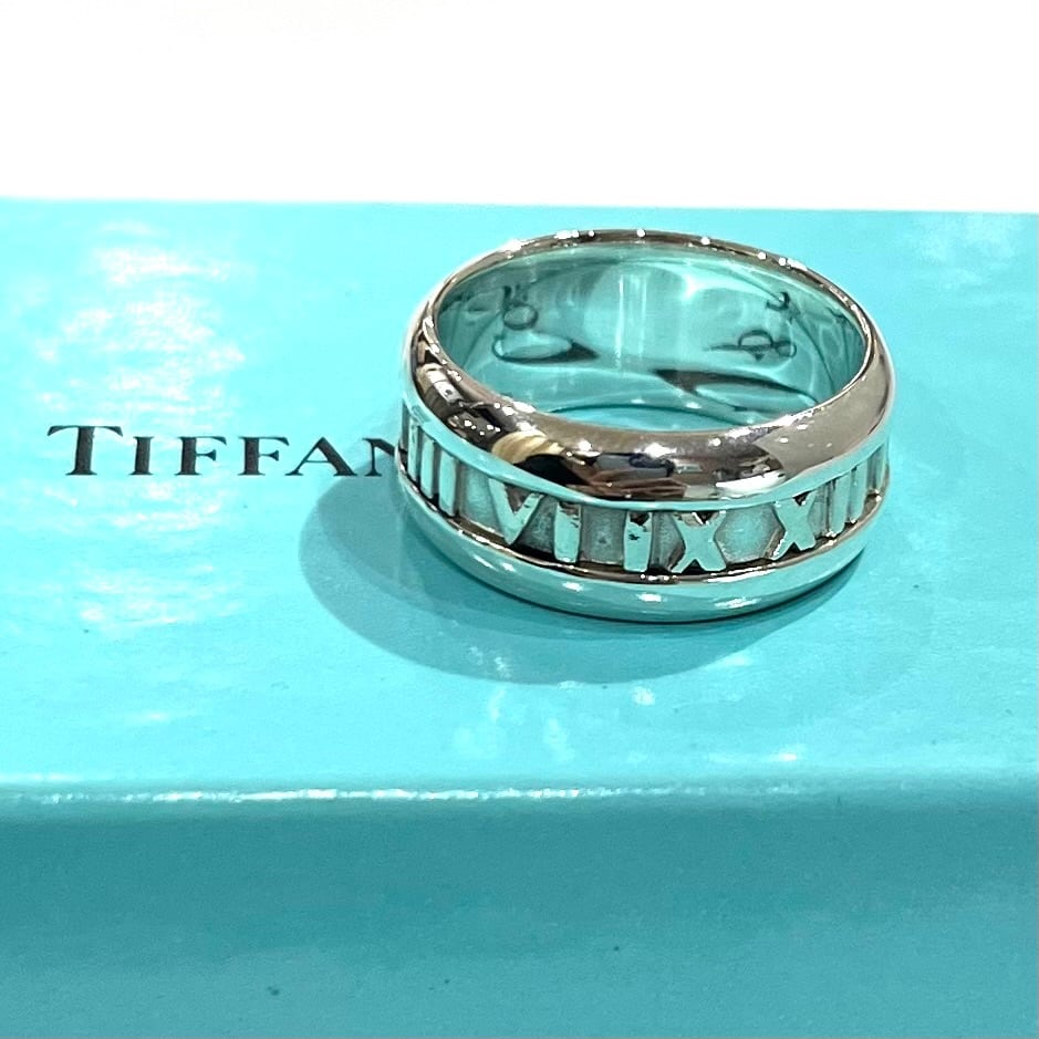 Tiffany & Co シルバー925 アトラスリング　17号　ティファニー 希少サイズ【TIFFANY&CO】【17.5号】2413 ティファニー出会うべき