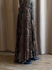 floral washed rayon patchwork maxi dress-5308-7