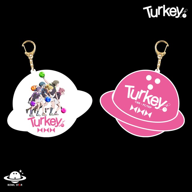 【Turkey! x BOWLSTAR】Turkey!キーホルダー 惑星ロゴ【受注生産：2〜3週間程度】