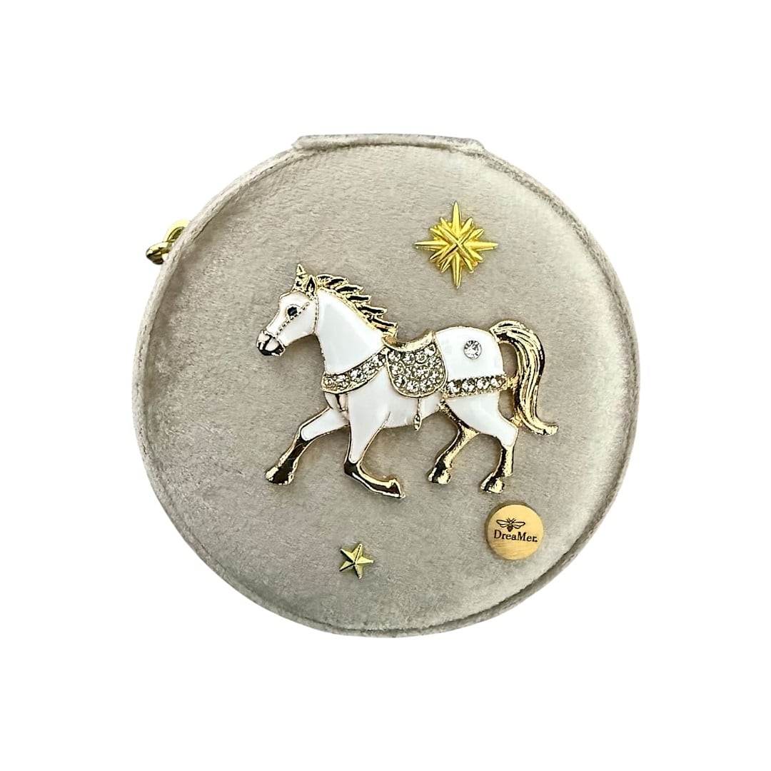 fortune　ジュエリークォーツ　置時計　馬 約7日間発送【Auspicious Horse】星吉馬/運気上昇/Lucky/ジュエリー