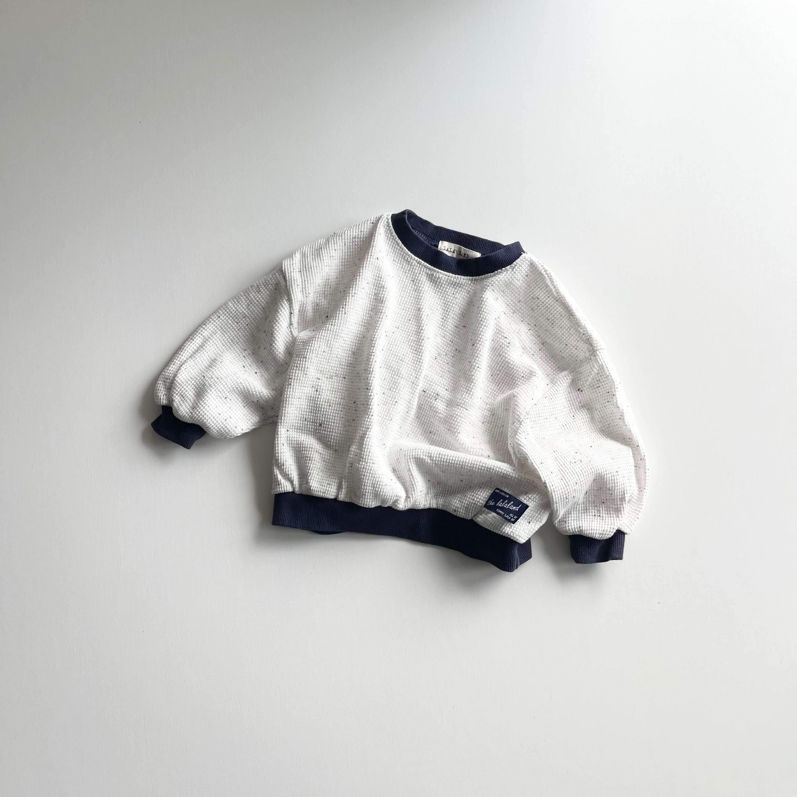 80-120 / lalaland. tsubu tsubu waffle tops 〔つぶつぶワッフルトップス〕